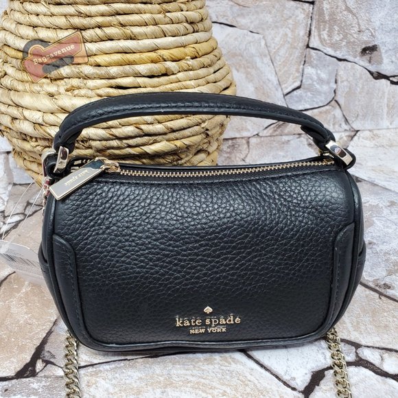 #bagsavenue fastship Smoosh Pebble Leather Micro Top Handle Crossbody kate spade - Picture 3 of 7